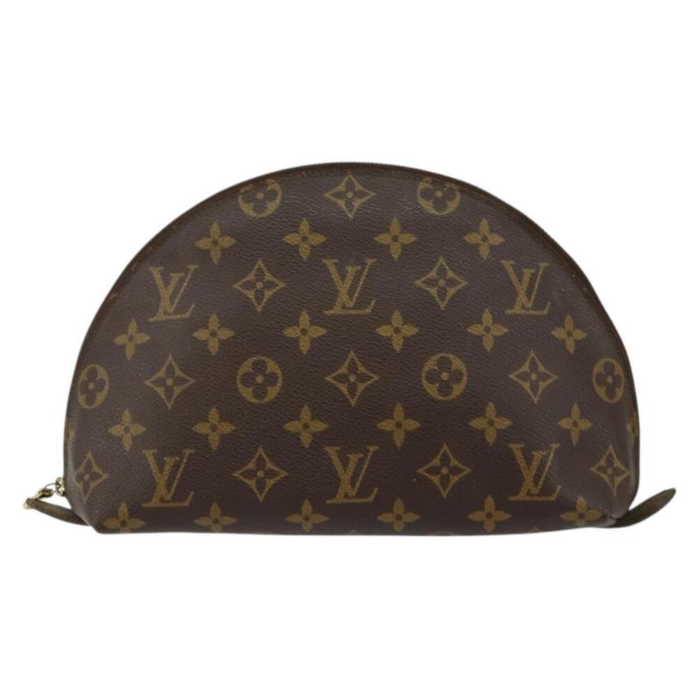 LOUIS VUITTON Monogram Trousse Demi Ronde Cosmetic Pouch M47520 LV Auth BA6539 - Picture 13 of 16